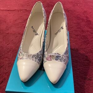 Bellini Zesty Purple PU Floral Pump